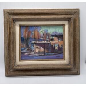Ben Konis Pastel On Paper Southwestern 1970’s Art Work Framed OOAK Signed